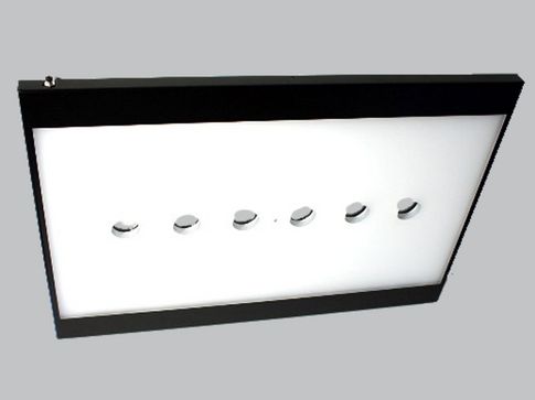 LED Flächenleuchte mit 6 Kameradurchbrüchen für Kundenspezifikation von planistar